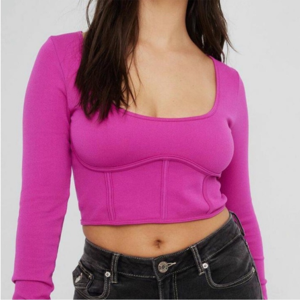 GARAGE PINK GOING OUT TOP WORN ONCE
